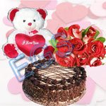 gift Flowers-Cake-Teddy