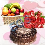 gift Flowers-Cake-Fruits