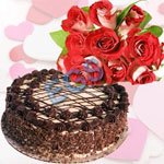 gift Flowers and Cake