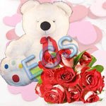 gift Flowers and Bear