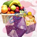gift Mithai and Fruit Basket