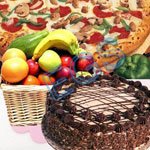 gift Pizza hut-Cake-Fruits